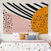 Lofaris Black Dot Stripe Bohemian Room Decoration Wall Tapestry